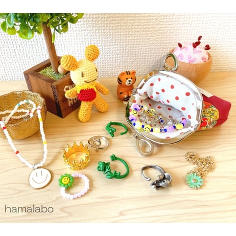 がま口の日セール！8月8日販売開始！大特価！【HA-2598】リボン口金/7.5cmくし型(シルバー) /5本セット