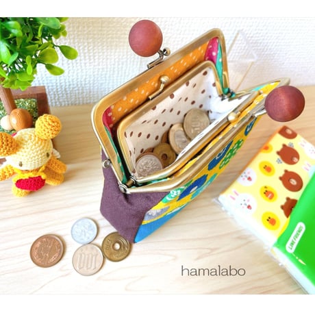 【HA-2455】親子口金 12cm/イチゴ(赤色)/ゴールド
