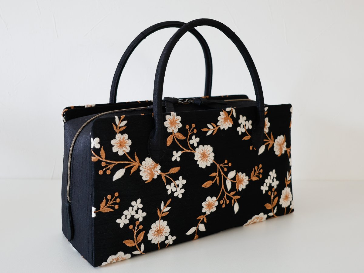 利休バッグ / Black Floral / R_1182 | Day After Day