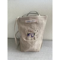 リネン ワンマイルバッグ〈ティーカップ〉