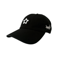 mini star cotton cap black