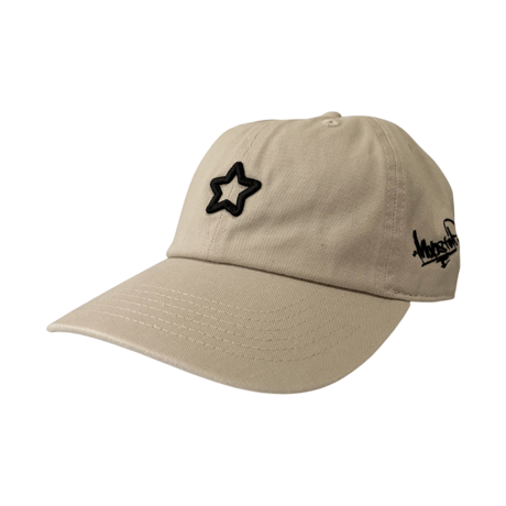 mini star cotton cap beige