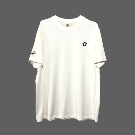 one point star T white