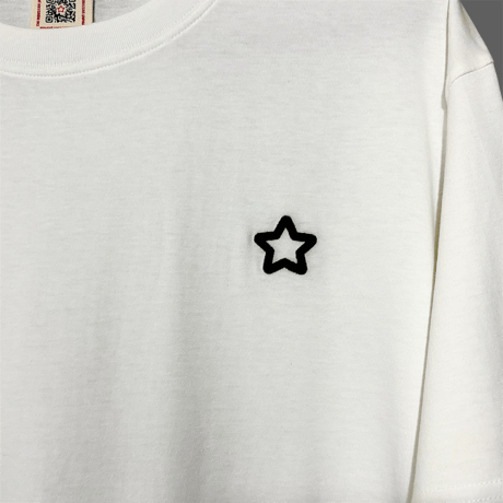 one point star T white