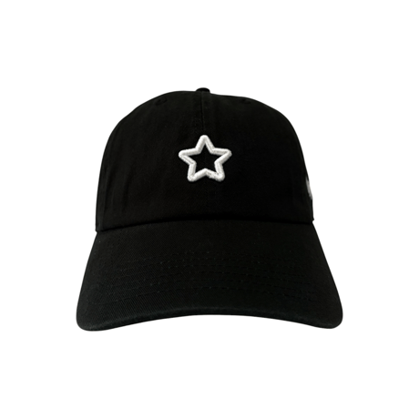 mini star cotton cap black