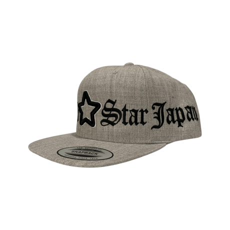 BIG LOGO flat visor cap heather grey