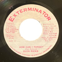 HOW CAN I FORGET / GLEN RICKS (7インチレコード)