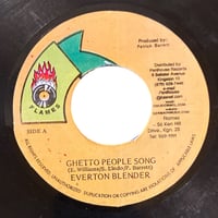 GHETTO PEOPLE SONG / EVERTON BLENDER (7インチレコード)