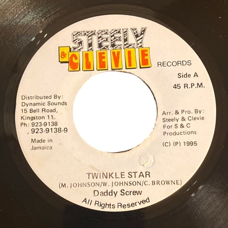 TWINKLE STAR / DADDY SCREW (7インチレコード)