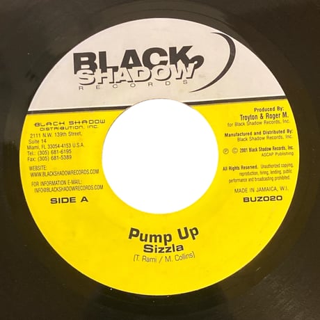 PUMP UP / SIZZLA (7インチレコード)