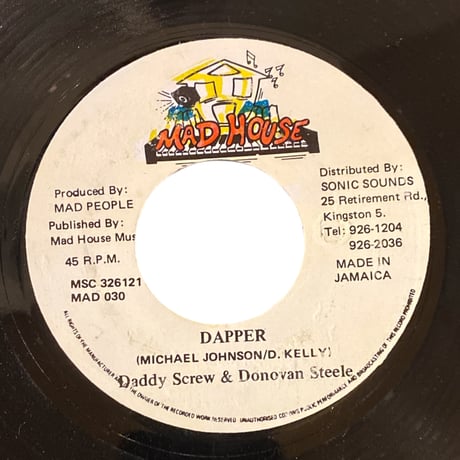 DAPPER / DADDY SCREW & DONOVAN STEELE (7インチレコード)