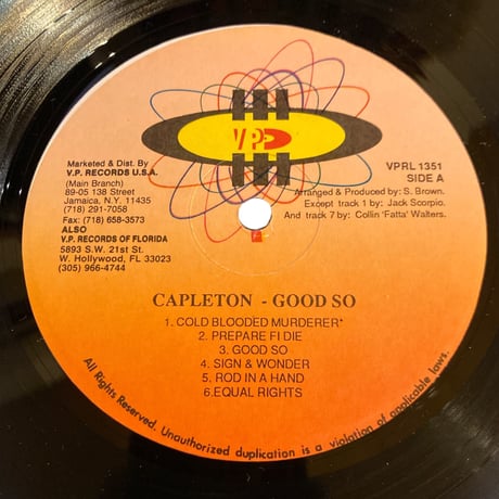 GOOD SO / CAPLETON (LPレコード)