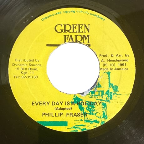 EVERY DAY IS A HOLIDAY / PHILLIP FRASER (7インチレコード)