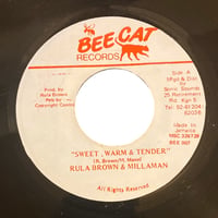 SWEET, WARM & TENDER - RULA BROWN & MILLAMAN / HAPPY - SINGING PRINCE (7インチレコード)