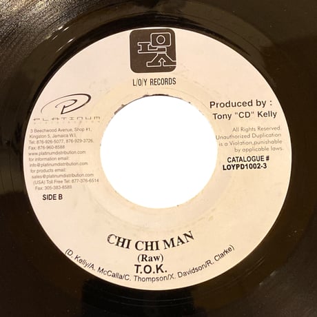 CHI CHI MAN / T.O.K. (7インチレコード)