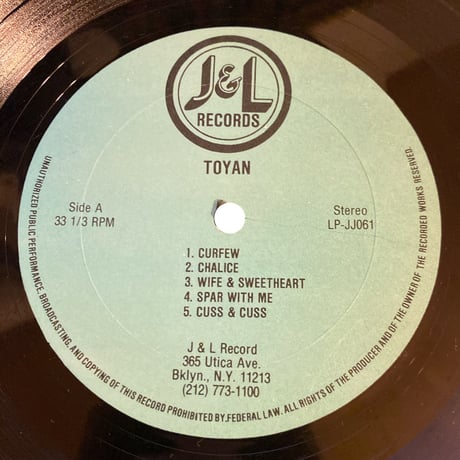 TOYAN / TOYAN (LPレコード)
