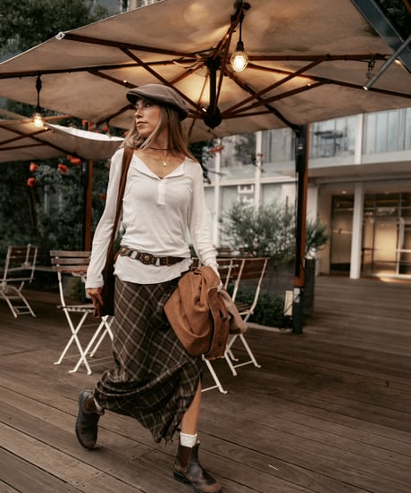 MOSSWOOD CHECK SKIRT