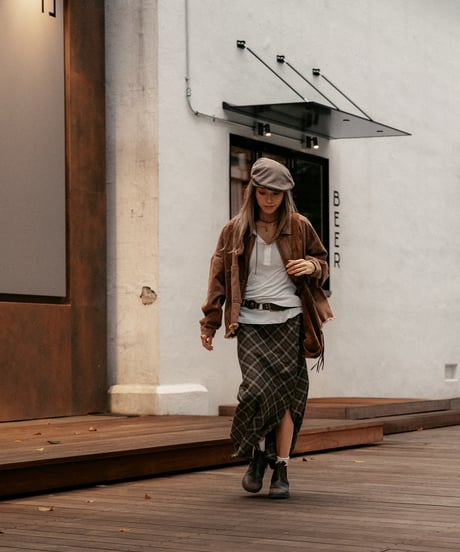 MOSSWOOD CHECK SKIRT