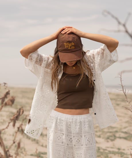 SUNLIT SQUARE LACE SHIRT