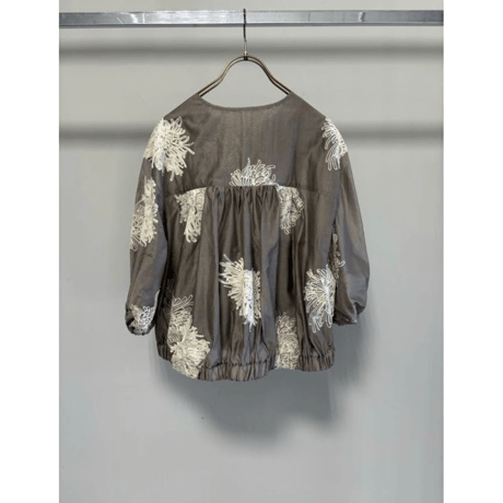 予約商品！2027ps 刺繍ZIPシアーブルゾン　~margaux vintage~ MG JK-27023-S