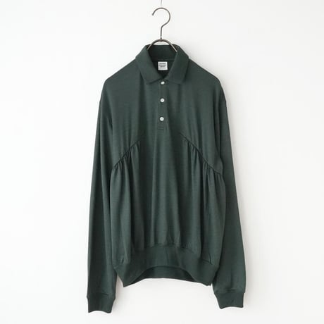 ２０２６autumn WOOL JERSEY GATHER POLO SHIRT MNN-C-200 〜MANON〜