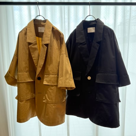 予約商品！２０２７spring！COTTON LINEN HALF SLEEVE JKT MNN-JK-105〜MANON〜