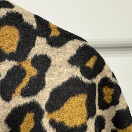 予約商品！2026autumn/winter MG CO-26128-A ジャギージップコートレオパード　~margaux vintage~