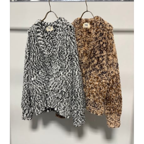 予約商品！2026autumn/winter MG KN-26127-A フェザーヤーンVカーディガン　~margaux vintage~