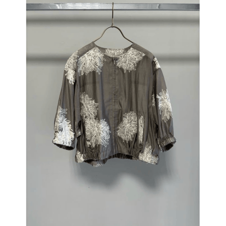 予約商品！2027ps 刺繍ZIPシアーブルゾン　~margaux vintage~ MG JK-27023-S