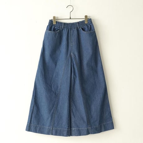 DENIM SWITCHING FLARE PANTS MNN-PT-184〜MANON〜