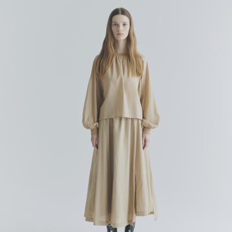 RAMIE/LYOCELL GATHER PULLOVER BLOUSE MNN-SH-346〜MANON〜