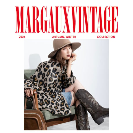 予約商品！2026autumn/winter MG CO-26128-A ジャギージップコートレオパード　~margaux vintage~