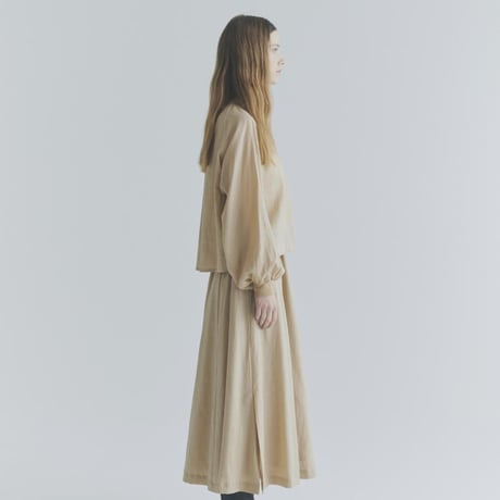 RAMIE/LYOCELL GATHER PULLOVER BLOUSE MNN-SH-346〜MANON〜