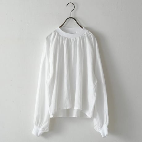 RAMIE/LYOCELL GATHER PULLOVER BLOUSE MNN-SH-346〜MANON〜