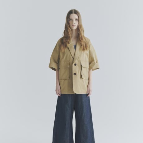 COTTON LINEN HALF SLEEVE JKT MNN-JK-105〜MANON〜