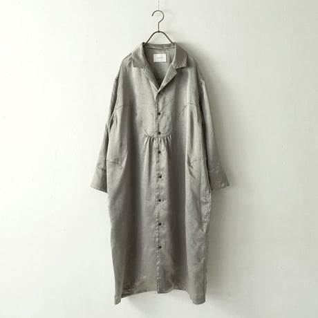SATIN OPEN COLLAR ONEPIECE MNN-OP-131〜MANON〜