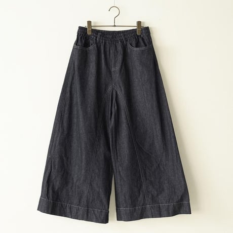 DENIM SWITCHING FLARE PANTS MNN-PT-184〜MANON〜
