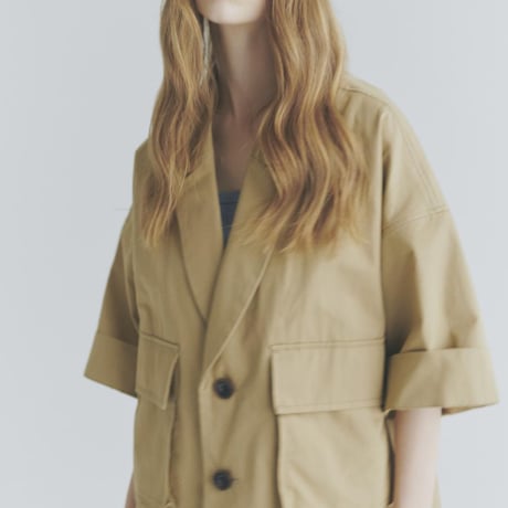 COTTON LINEN HALF SLEEVE JKT MNN-JK-105〜MANON〜