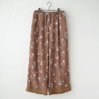 2026AW RACE HEM ORIGINAL FLOWER EASY PANTS MNN-PT-176〜MANON〜  の