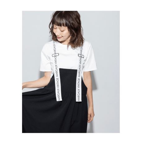 予約商品！2027ps ロゴストラップスカート　~margaux vintage~ AL 27019-S