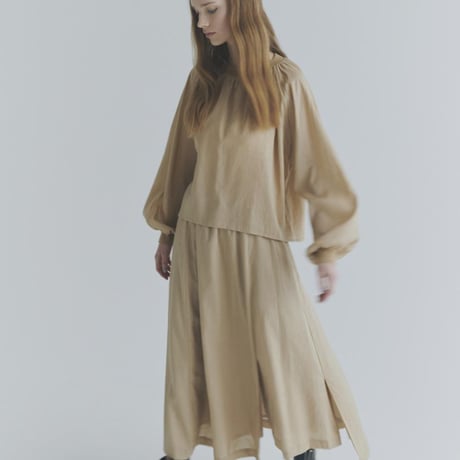 RAMIE/LYOCELL GATHER PULLOVER BLOUSE MNN-SH-346〜MANON〜