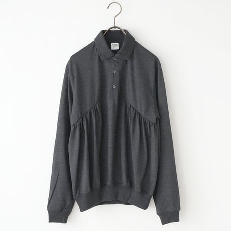２０２６autumn WOOL JERSEY GATHER POLO SHIRT MNN-C-200 〜MANON〜