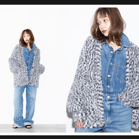 予約商品！2026autumn/winter MG KN-26127-A フェザーヤーンVカーディガン　~margaux vintage~