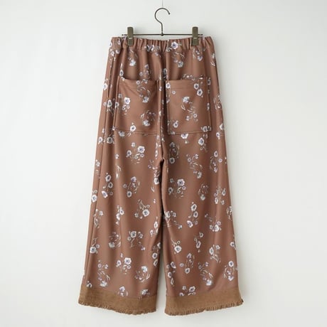 2026AW RACE HEM ORIGINAL FLOWER EASY PANTS MNN-PT-176〜MANON〜  の
