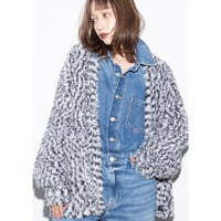 予約商品！2026autumn/winter MG KN-26127-A フェザーヤーンVカーディガン　~margaux vintage~