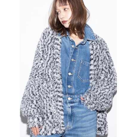 予約商品！2026autumn/winter MG KN-26127-A フェザーヤーンVカーディガン　~margaux vintage~