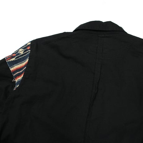 【USED】 VIRGOwearworks "Native mix long shirts" BLACK / サイズ3(L)