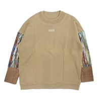 【USED】 VIRGOwearworks "ETHNIC ARMS SWEATSHIRT" KHAKI / サイズ3(L)
