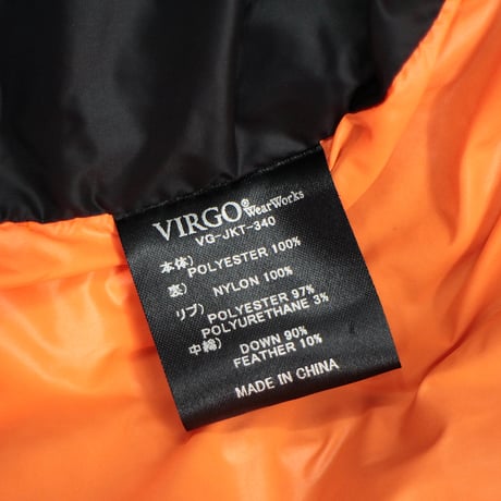 【USED】 VIRGOwearworks "SUSTAINABLE PROTECT DOWN" BLACK / サイズ3(L)
