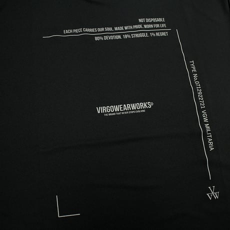 【VIRGOwearworks】 "Active Dry Tee 26" / BLK-REF